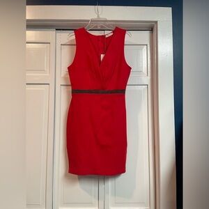 NWT CeFian red Bodycon dress